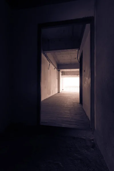 Abandoned building corridor — Stock Photo, Image