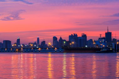Bangkok şehir Cityscape