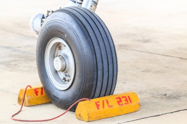 Uçak tekerlek yakın çekim