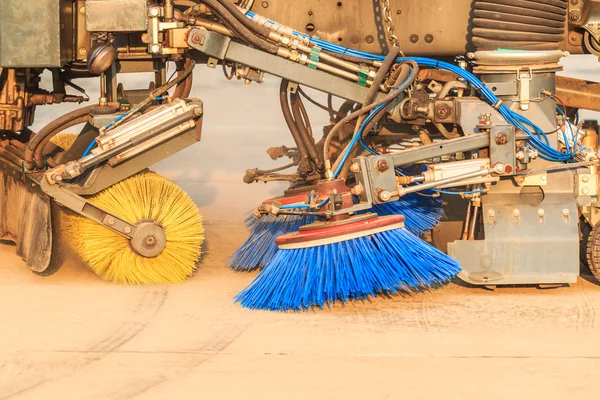 Straatveger machine — Stockfoto