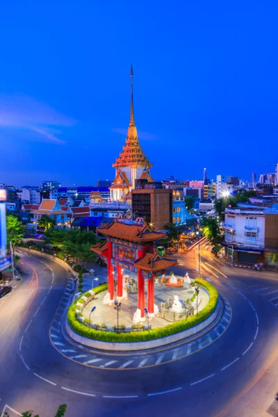 Zabytkiem w Chinatown w Bangkoku — Zdjęcie stockowe