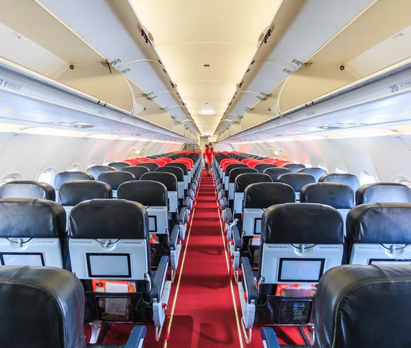 Wnętrze samolotu pasażerskiego — Zdjęcie stockowe