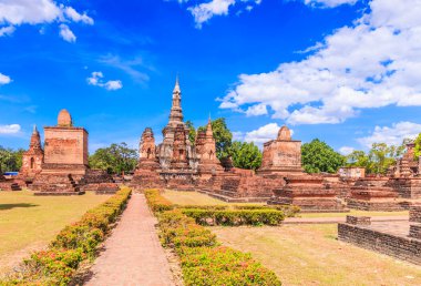 Old town of Sukhothai historical park clipart