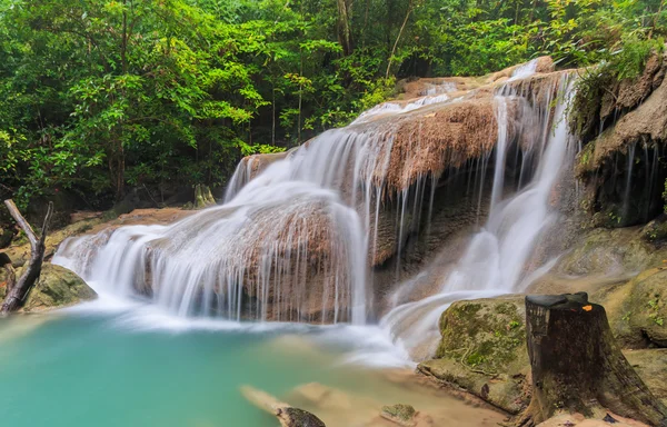 Erawan vodopád Thajsko — Stock fotografie