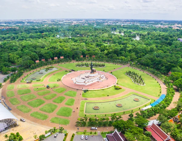 Luchtfoto van Boeddhabeeld — Stockfoto