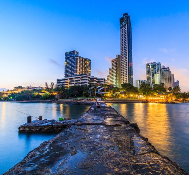 Pattaya şehir ve deniz