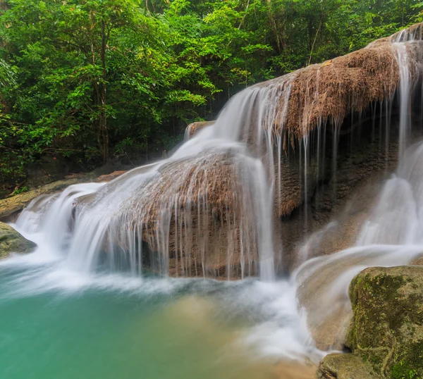 Cachoeira Erawan na Tailândia — Fotografia de Stock