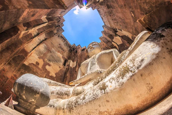 Boeddha in de oude stad van Sukhothai — Stockfoto