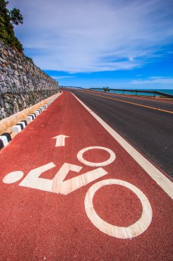 Bisiklet şeritli yol