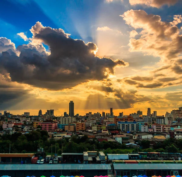 Nuvole della città Bangkok, Thailandia — Foto Stock