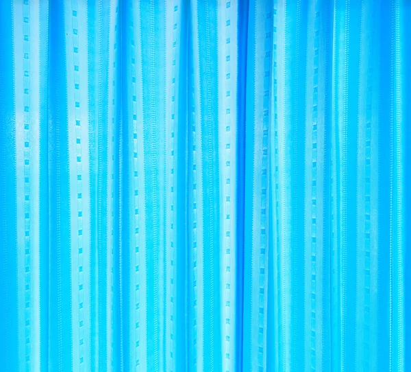 蓝色的窗帘 — 图库照片