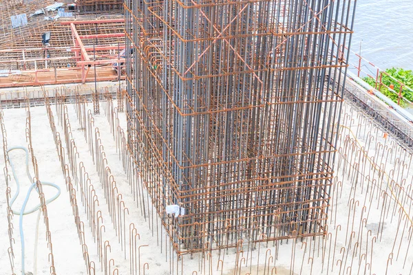 Baustelle auf dem Wasser — Stockfoto