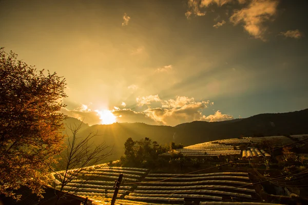 Pôr do sol em Chiang Mai — Fotografia de Stock