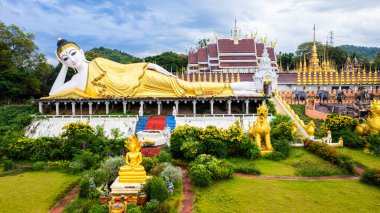 Phrae Wat Phra 'nın güzel manzarası Suthon Mongkhon Khiri, Tayland 