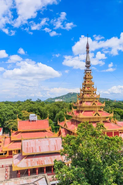 Mandalay palace på Burma — Stockfoto