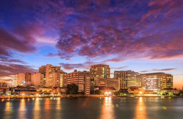 Бангкок сутінки міський пейзаж — стокове фото