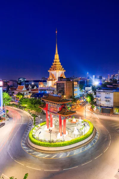 Mijlpaal van Chinatown in Bangkok — Stockfoto
