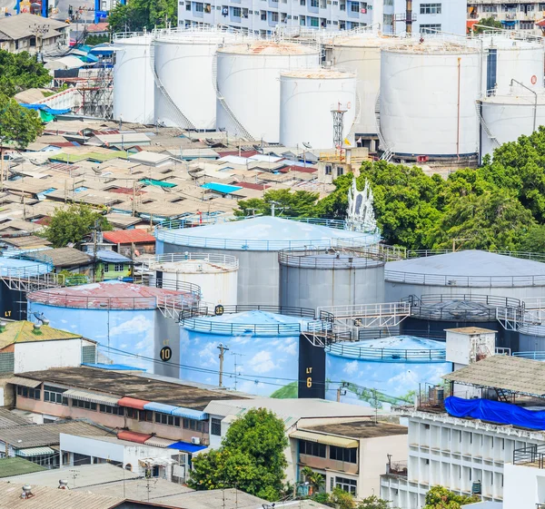 Bangkok, petrol tankları — Stok fotoğraf