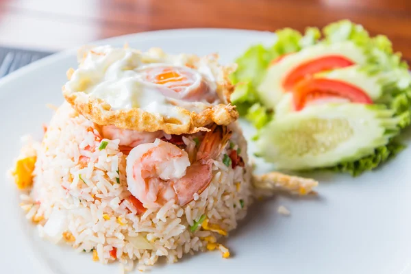 Shrimps fried rice — Stock Photo, Image