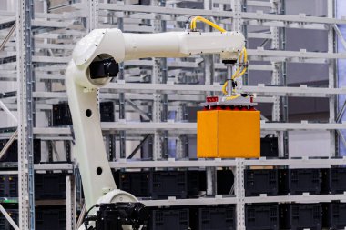 Robotic arm for lifting goods, automatic storage, automated ware