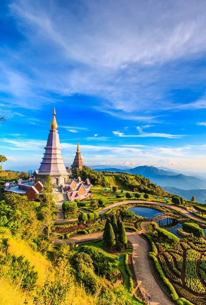 Pagode i Inthanon nasjonalpark – stockfoto