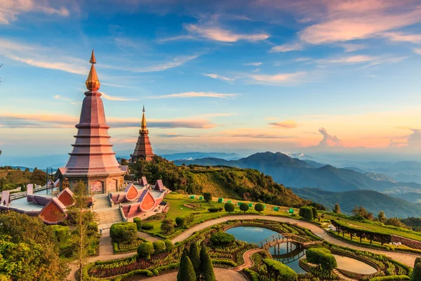 Pagode in Inthanon nationaal park — Stockfoto