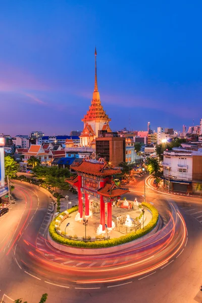 Wahrzeichen von chinatown in bangkok — Stockfoto