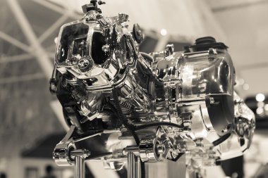 Motosiklet motoru yakın çekim