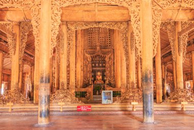 Landmark bagaya kyauang Tapınağı, Mandalay şehir Myanmar Burma