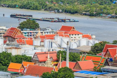 Petrol tesisi de Bangkok