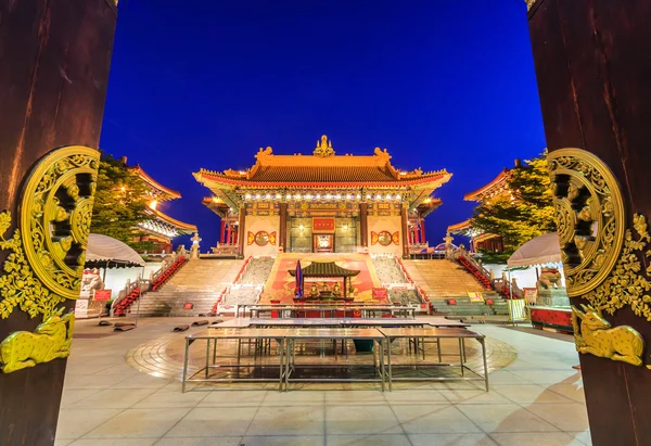 Templo chino en la noche — Foto de Stock