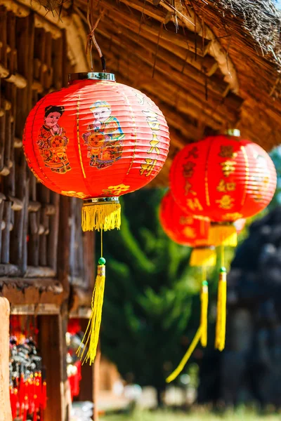 Chinese red lanterns — Stock Photo, Image