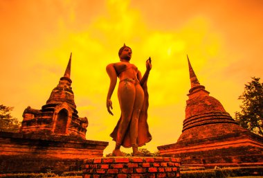 Siluetleri Sukhothai Tarih Parkı