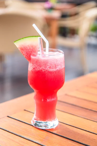 Watermeloen sap in glas — Stockfoto