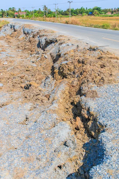 Prázdné špinavé Road — Stock fotografie