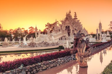 Wat Rong Khun Thai temple clipart