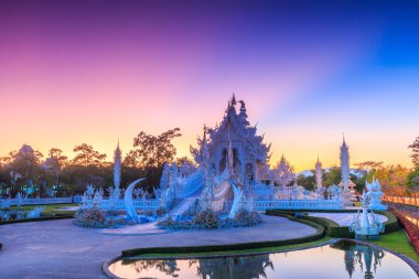 Wat Rong Khun Thai temple clipart