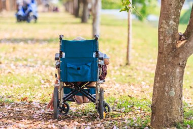 cripple adult in wheelchair clipart