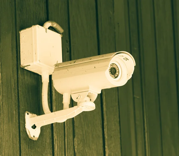 Security camera on the wall — Stock Photo, Image