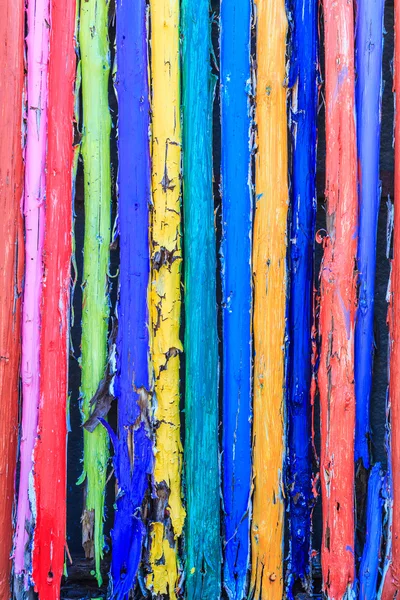 Mur en bois coloré — Photo