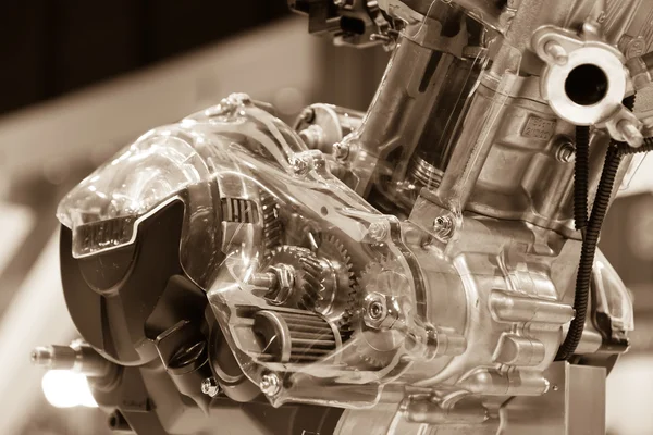 Motorcycle engine close up — Stock Photo, Image