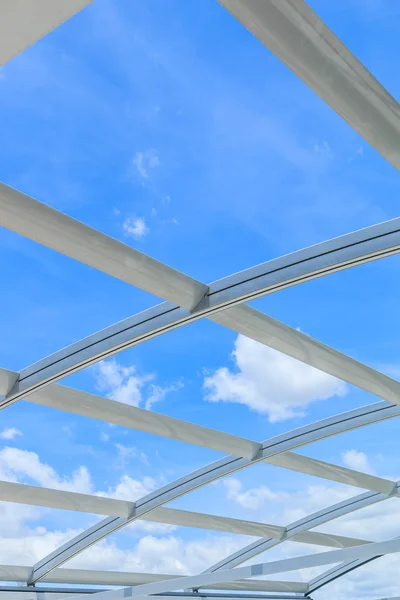 Steel aluminum roof — Stock Photo, Image