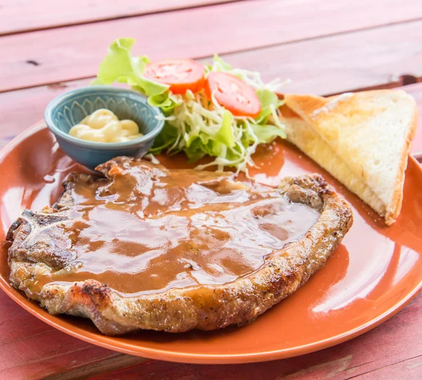 Beef steak for beefsteak — Stock Photo, Image