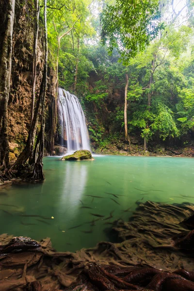 Erawan Cascata della Thailandia — Foto Stock