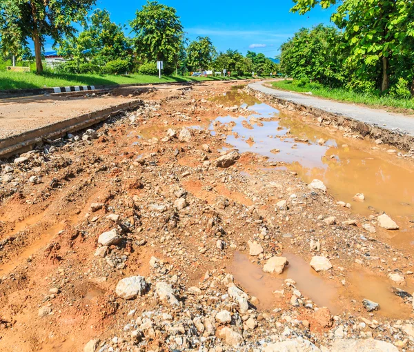 Travaux de réparation routière — Photo