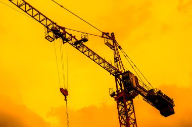 Construction site crane clipart
