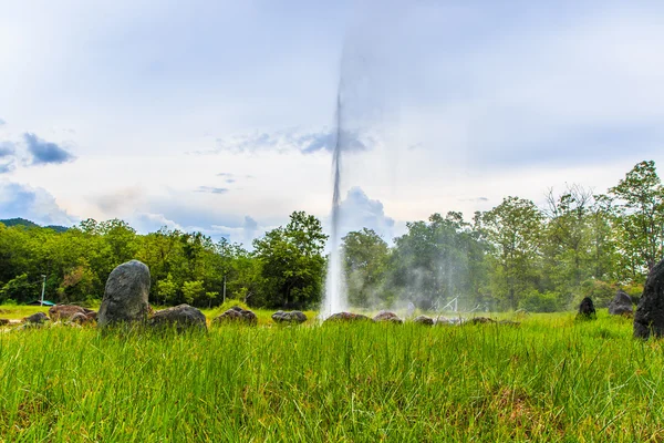 Heißer Sankampang-Dampf — Stockfoto