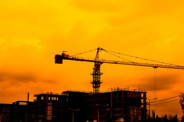 Guindaste de canteiro de obras — Fotografia de Stock