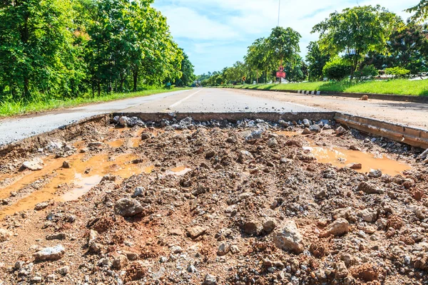 Asphalte Réparation de routes — Photo