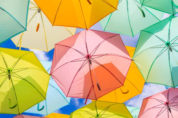 Guarda-chuvas decorações de férias — Fotografia de Stock
